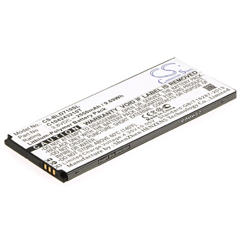 Premium Battery for BLU Studio 5.5 K, D710, D710X 3.8V, 2550mAh - 9.69Wh