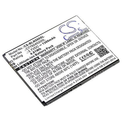 Premium Battery for Blu, N010, N010l, N010u, Neo 5.0 3.7V, 1300mAh - 4.81Wh