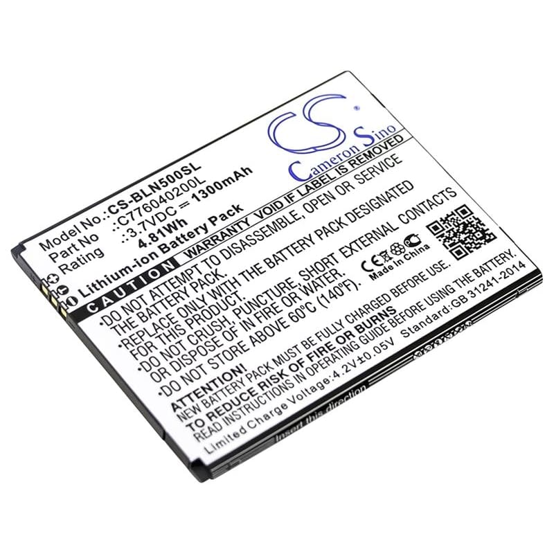 Premium Battery for Blu, N010, N010l, N010u, Neo 5.0 3.7V, 1300mAh - 4.81Wh