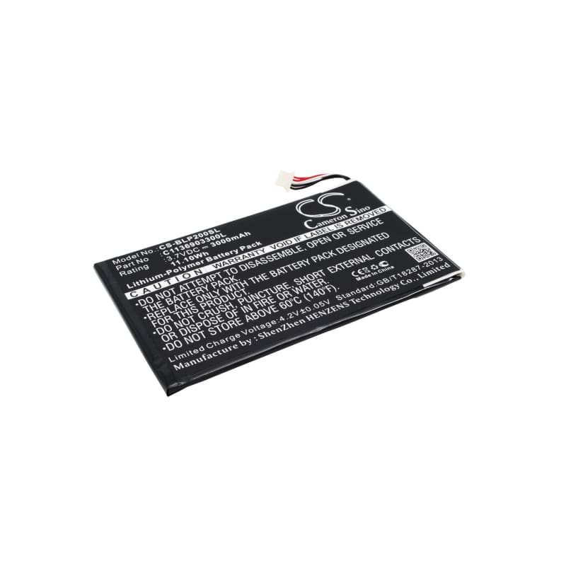 New Premium Tablet Battery Replacements CS-BLP200SL