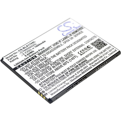 Premium Battery for Blu, S170, Studio G Hd 3.7V, 1600mAh - 5.92Wh