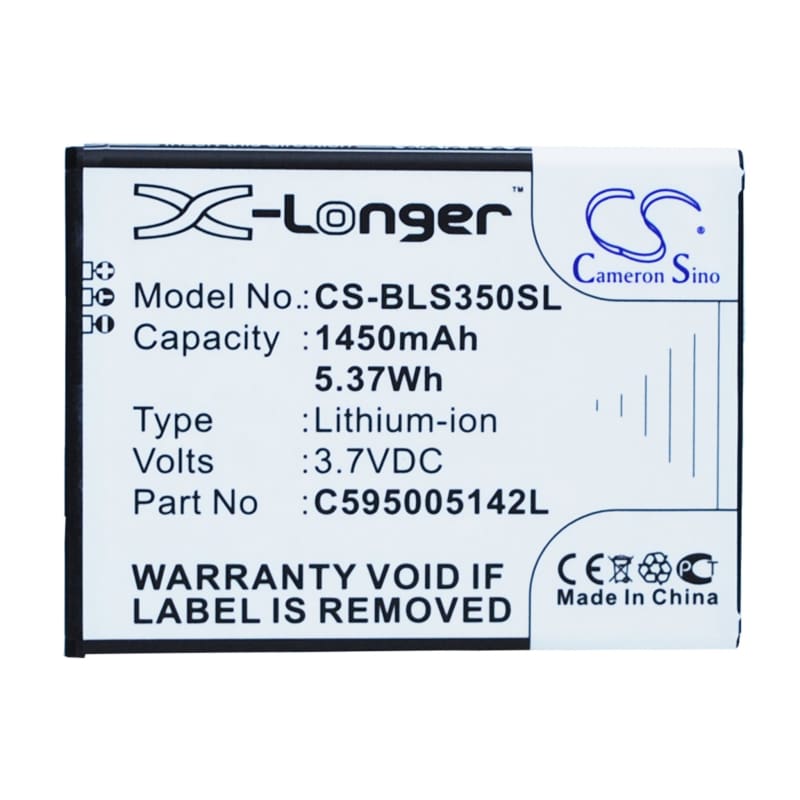 Premium Battery for BLU Star Jr, S350 3.7V, 1450mAh - 5.37Wh