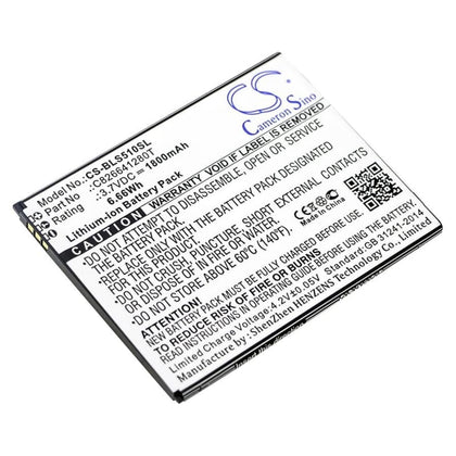 Premium Battery for Blu, S510, S510q, Studio G Plus 3.7V, 1800mAh - 6.66Wh