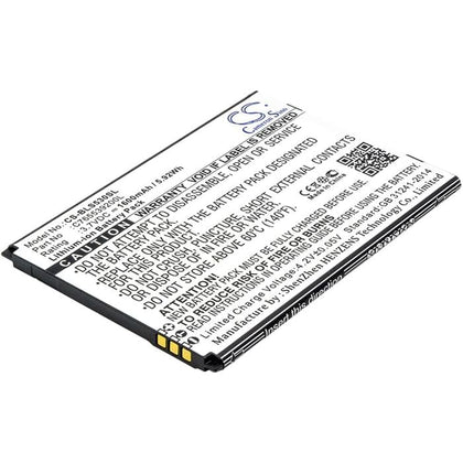 Premium Battery for Blu Studio X8 Hd, S530, Studio G2 Hd 3.7V, 1600mAh - 5.92Wh