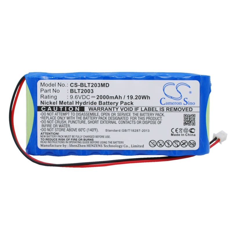 Premium Battery for Biolat Blt2003, Blt2003 Ecg Ekg 9.6V, 2000mAh - 19.20Wh