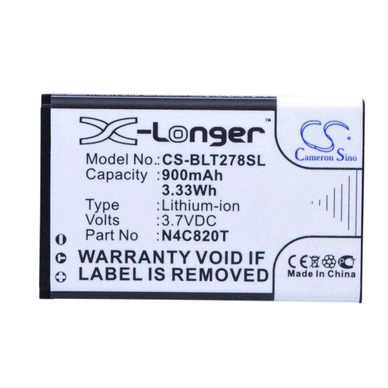 Premium Battery for BLU Samba TV, T276T, T278X 3.7V, 900mAh - 3.33Wh