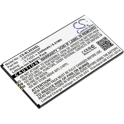 Premium Battery for Blu, D0030uu, Dash X Plus Lte 3.7V, 2600mAh - 9.62Wh