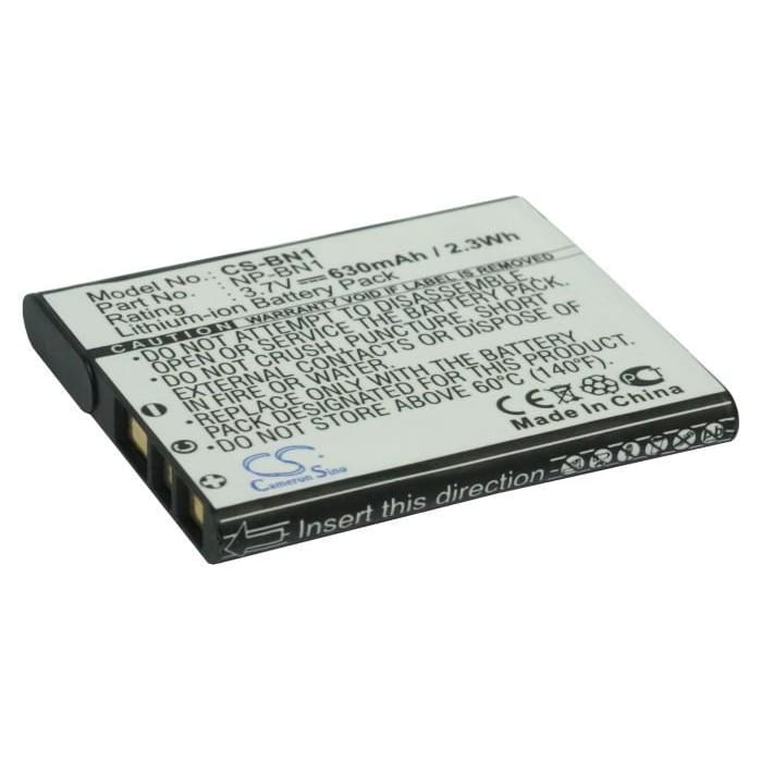 Premium Battery for Sony Cyber-shot Dsc-t110p, Cyber-shot Dsc-t110s, 3.7V, 630mAh - 2.33Wh