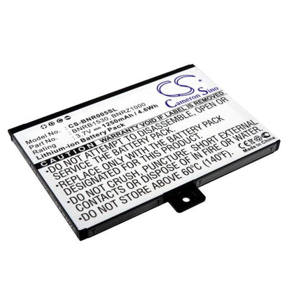 Premium Battery for Barnes & Noble 005, Nook, Bnrz100 3.7V, 1250mAh - 4.63Wh