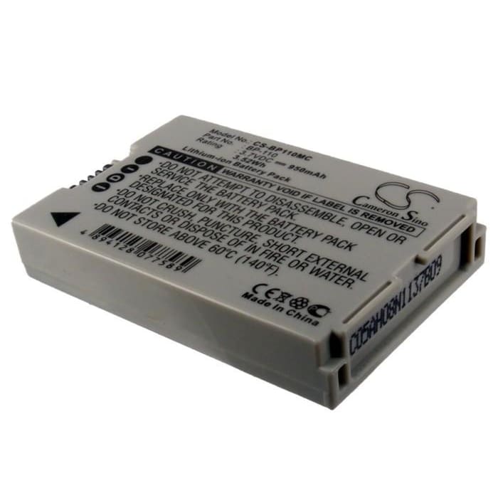 Premium Battery for Canon Legria Hf R206, Legria 3.7V, 950mAh - 3.52Wh