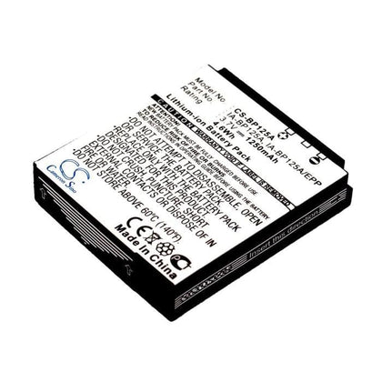 Premium Battery for Samsung Hmx-m10, Hmx-m20, Hmx-m20bp, Hmx-m20sn, 3.7V, 1250mAh - 4.63Wh