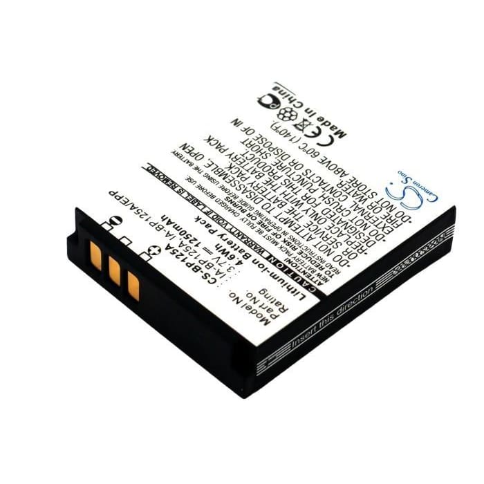 Premium Battery for Samsung Hmx-m10, Hmx-m20, Hmx-m20bp, Hmx-m20sn, 3.7V, 1250mAh - 4.63Wh