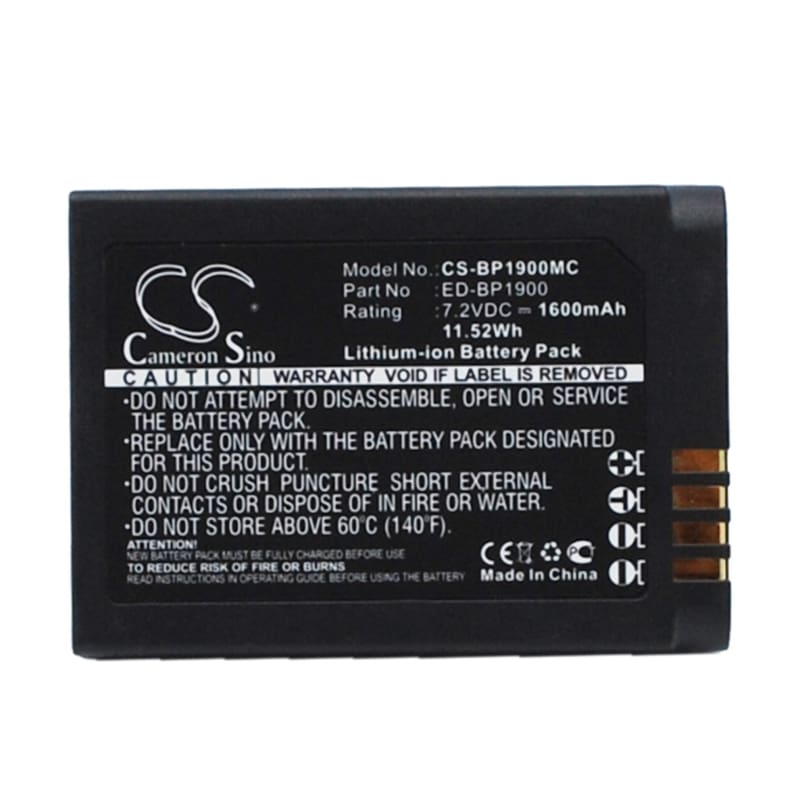 Premium Battery for Samsung Ev-nx1zzzbmbus, Ev-nx1zzzbqbus, Ev-nx1zzzbzbus, Nx1 7.2V, 1600mAh - 11.52Wh