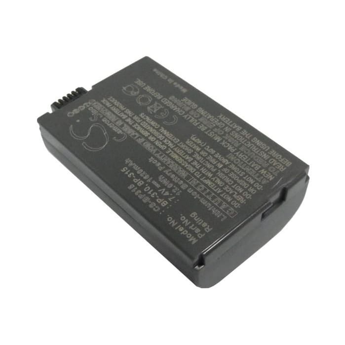 Premium Battery for Canon Dc51, Ixy Dvm5, Mvx4i, 7.4V, 1620mAh - 11.99Wh