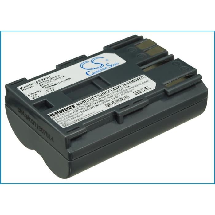 Premium Battery for Canon BP-535, Dm-mv100x, Dm-mv100xi, Dm-mv30, Dm-mv400, 7.4V, 1500mAh - 11.10Wh