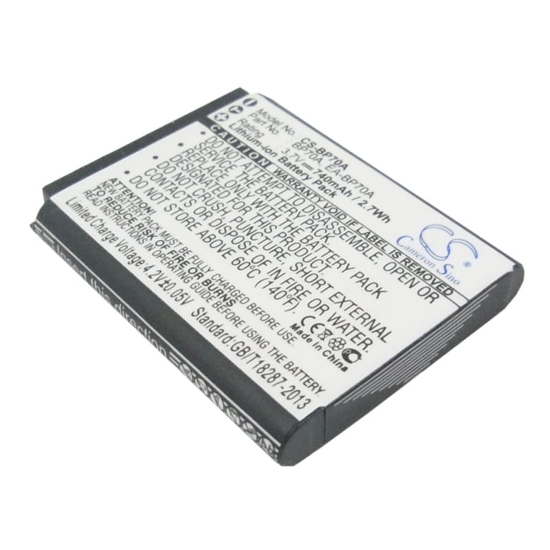 Battery for Samsung N9V, DV90, ES30 3.7V 740mAh