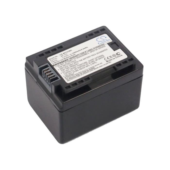 Premium Battery for Canon Ixia Hf R306, Legria 3.6V, 2400mAh - 8.64Wh