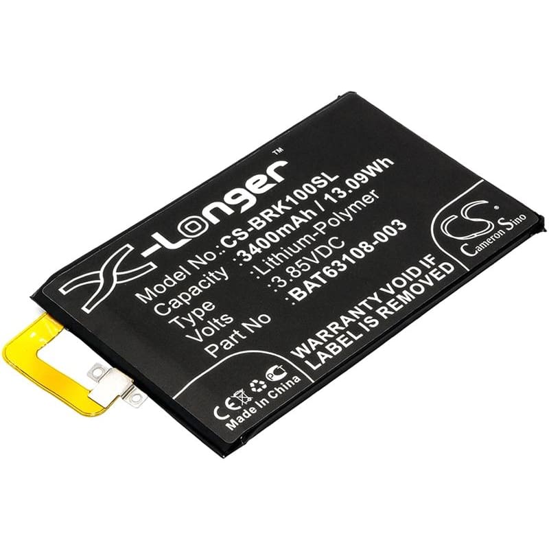 Premium Battery for Blackberry, Bbb100-1, Bbb100-1 Td-lte, Bbb100-2, Bbb100-3 3.85V, 3400mAh - 13.09Wh