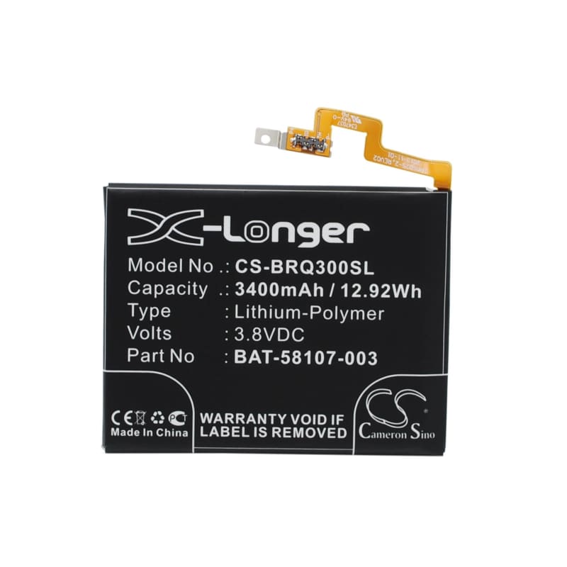 Premium Battery for Blackberry Q30, Passport, Passport 4G 3.8V, 3400mAh - 12.92Wh