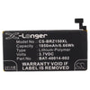 Premium Battery for Blackberry Z15 3.7V, 1800mAh - 6.66Wh