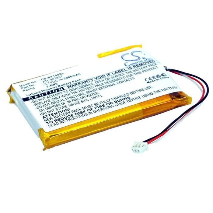 Premium Battery for Globalsat Tr-150, Tr-151, 3.7V, 2000mAh - 7.40Wh