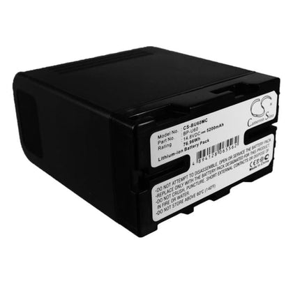 Premium Battery for Sony Pmw-100, Pmw-150, Pmw-160, Pmw-200, 14.8V, 5200mAh - 76.96Wh