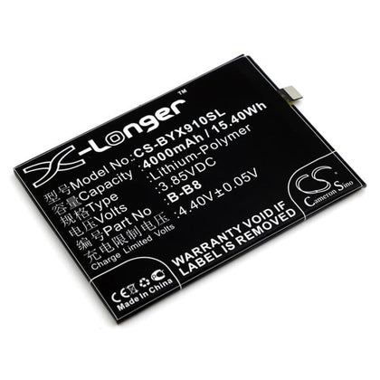 Premium Battery for Bbk, Vivo X9 Plus, Vivo X9 Plus Dual Sim, Vivo, X9 Plus 3.85V, 4000mAh - 15.40Wh
