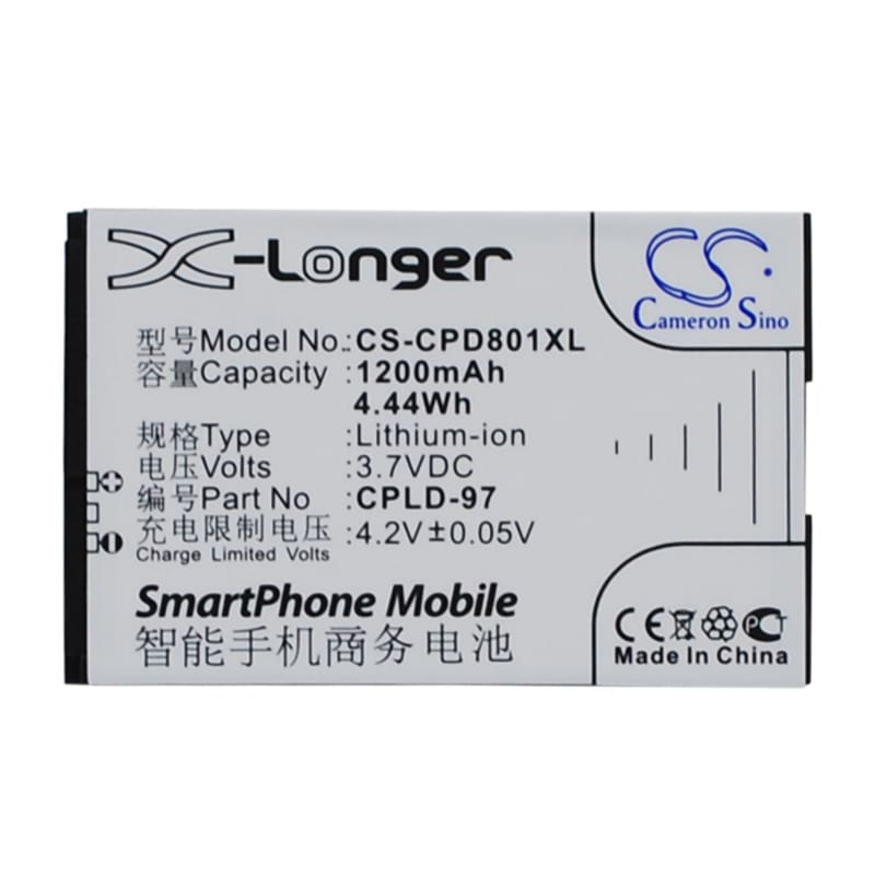 Battery for Coolpad 8010 3.7V 1200mAh