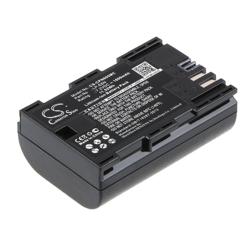 Premium Battery for Canon Eos 5d Mark Ii, 7.2V, 1600mAh - 11.52Wh