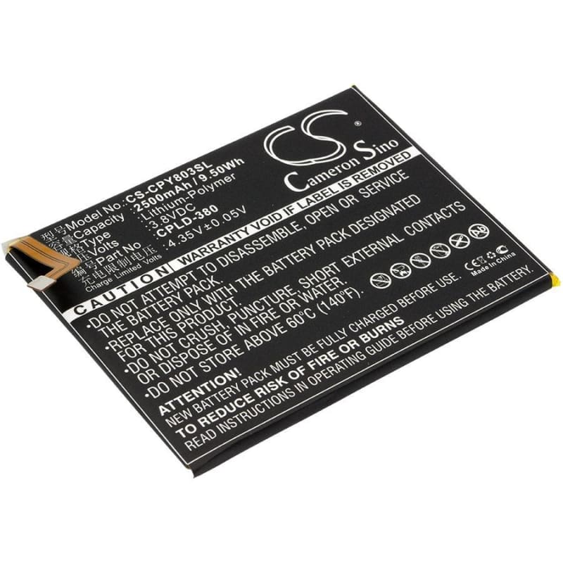 Battery for Coolpad Y91, Y803-9, Fengshang 3 3.8V 2500mAh