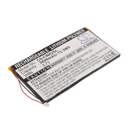 Premium Battery for Cowon Pmp A2 20gb, Pmp A2 30gb, Pmp A3 60gb 3.7V, 3600mAh - 13.32Wh