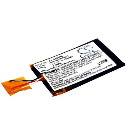Premium Battery for Creative Zen Wav 3.7V, 700mAh - 2.59Wh