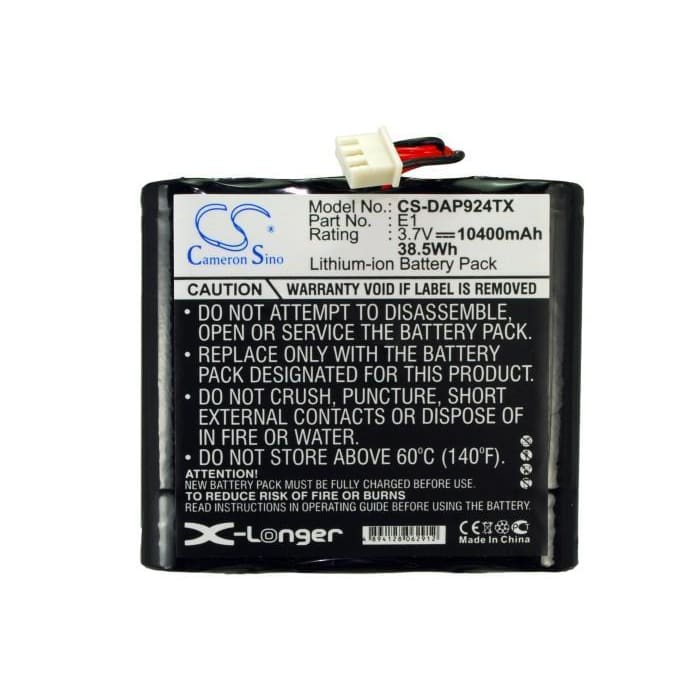 Premium Battery for Pure Evokee-1s, Evoke Flow, Vl-60924 3.7V, 10400mAh - 38.48Wh