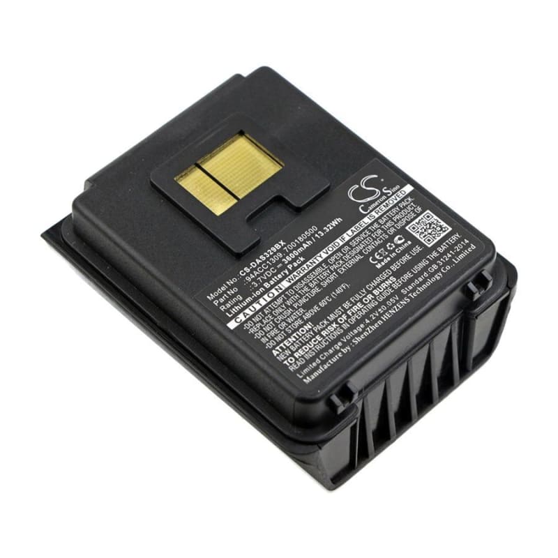Premium Battery for Datalogic, Skorpio, Skorpio Gun, Skorpio Gun Ce 3.7V, 3600mAh - 13.32Wh