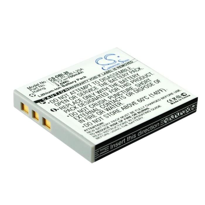 Premium Battery for Sanyo Xacti Dmx-c1, Xacti Dmx-c4(d), 3.7V, 700mAh - 2.59Wh