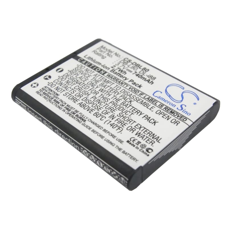 Premium Battery for Sanyo Dmx-cg100, Dmx-cg102, Dmx-cg11, Dmx-cg110, 3.7V, 740mAh - 2.74Wh