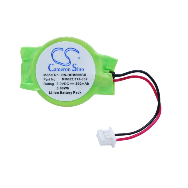 Premium Battery for Dell Precision M4600, Precision M6600, Latitude X1 3.0V, 200mAh - 0.60Wh