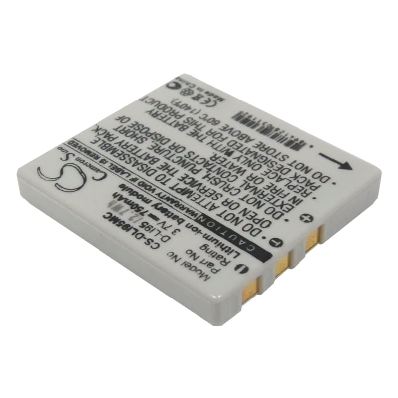 Premium Battery for Pentax Optio E75, Optio E85, 3.7V, 700mAh - 2.59Wh