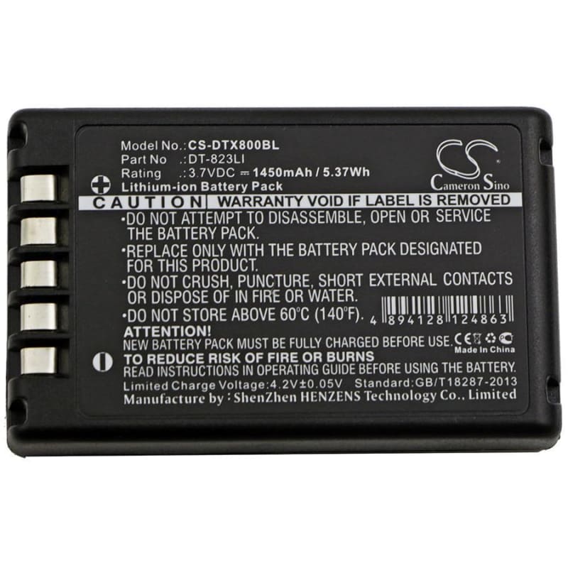 Premium Battery for Casio, Dt-800, Dt-810 3.7V, 1450mAh - 5.37Wh