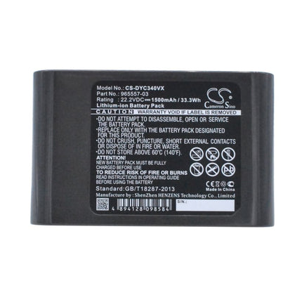 Premium Battery for Type B Only - Dyson Dc31 Animal, Dc34, Dc35 22.2V, 1500mAh - 33.30Wh