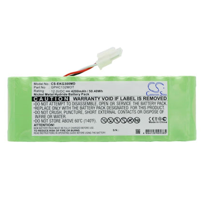 Premium Battery for Bionet Ekg3000 12.0V, 4200mAh - 50.40Wh