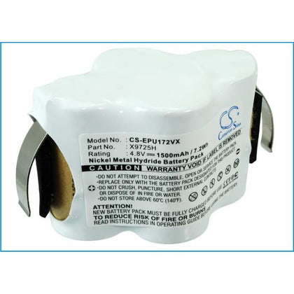 Premium Battery for Euro Pro Shark V1720, Shark V1725, Shark V1725h 4.8V, 1500mAh - 7.20Wh