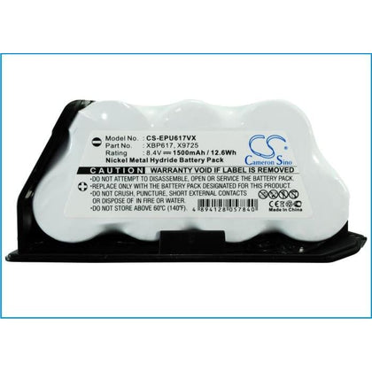 Premium Battery for Euro Pro Shark Uv617, Shark Uv647h, Shark Uv647 8.4V, 1500mAh - 12.60Wh