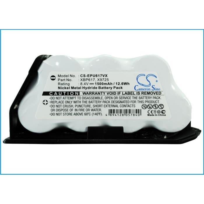 Premium Battery for Euro Pro Shark Uv617, Shark Uv647h, Shark Uv647 8.4V, 1500mAh - 12.60Wh
