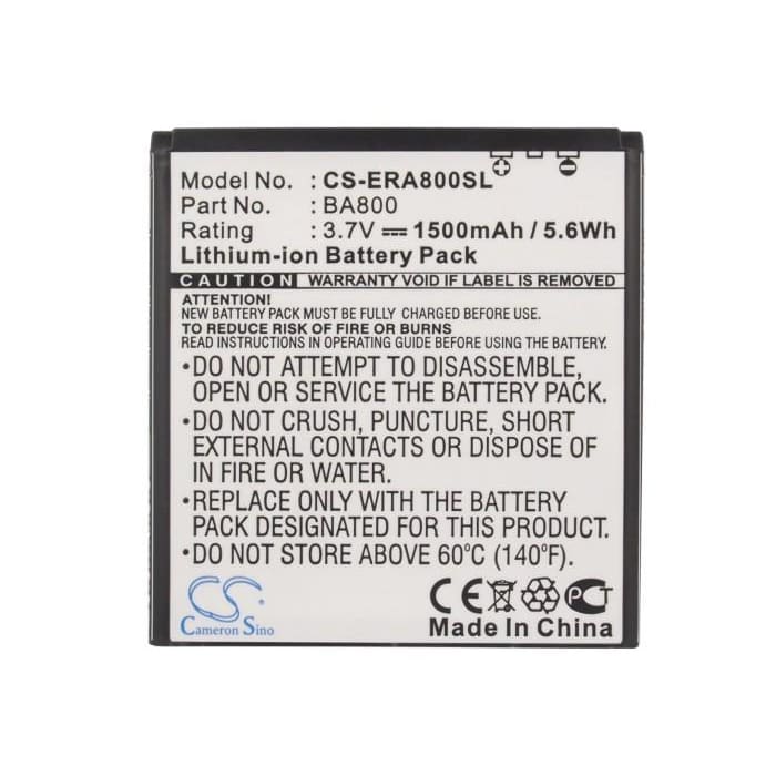 Premium Battery for Sony Ericsson Xperia S, LT26, LT26i 3.7V, 1500mAh - 5.55Wh