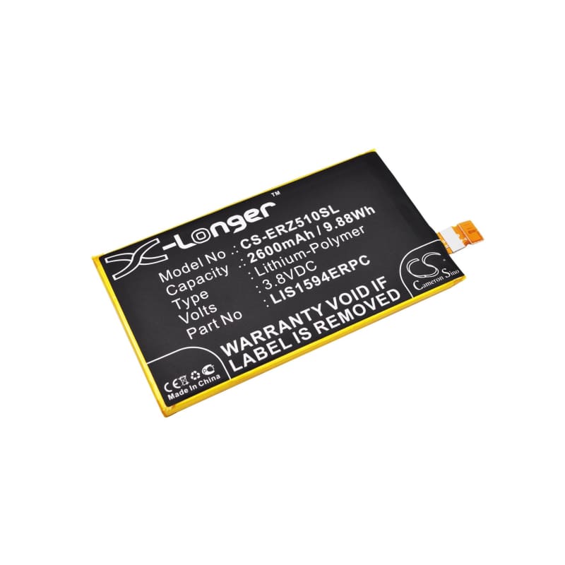 Battery for Sony S50, Sony Ericsson S50 3.8V 2600mAh