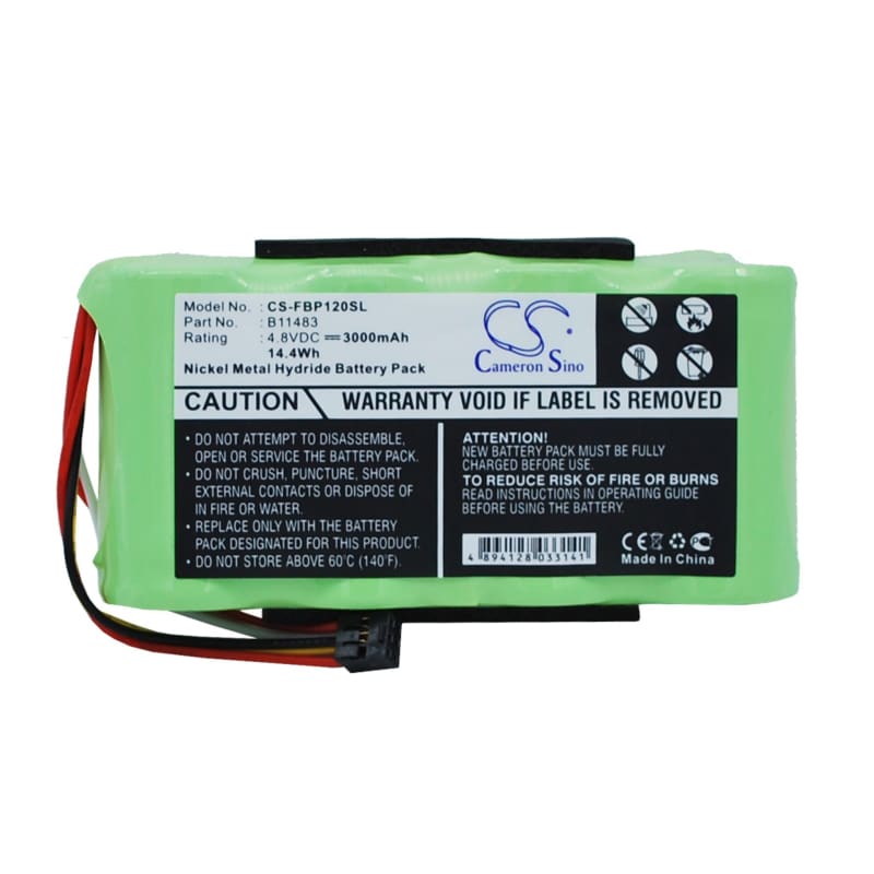 Premium Battery for Fluke Scopemeter 120, Fluke 43 Power Quality Analyzers, Fluke 43b Power Quality Analyzers 4.8V, 3000mAh - 14.40Wh