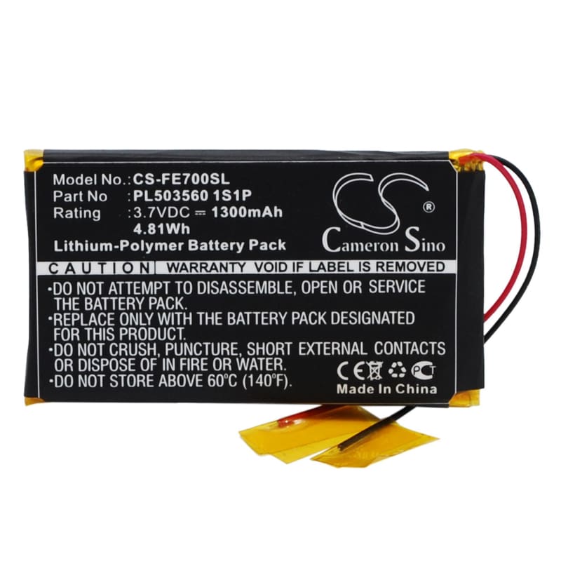 Premium Battery for Fiio Eo7k 3.7V, 1300mAh - 4.81Wh