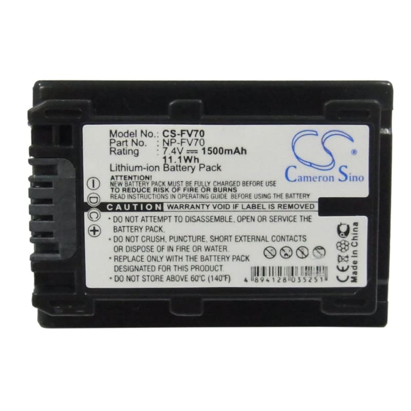 Premium Battery for Sony Dcr-dvd308e, Dcr-dvd650e, Dcr-hc48e, Dcr-sr200e, 7.4V, 1500mAh - 11.10Wh