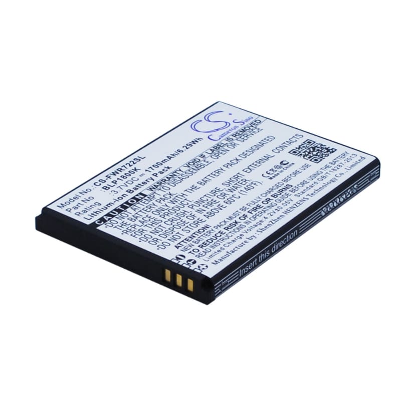Premium Battery for Franklin Wireless R722 3.7V, 1700mAh - 6.29Wh